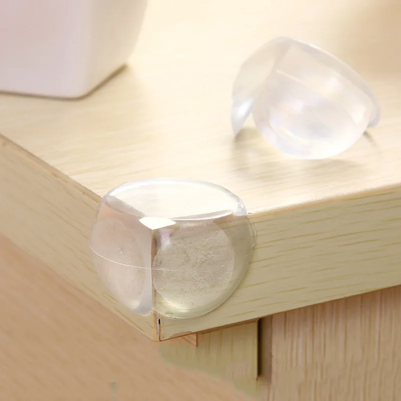 Silicone table corner protector table corner protector table edge protector furniture anti collision strip Child baby safety silicone protector Table corner edge protection cover Children anticollision edge & guards 4/8Pcs