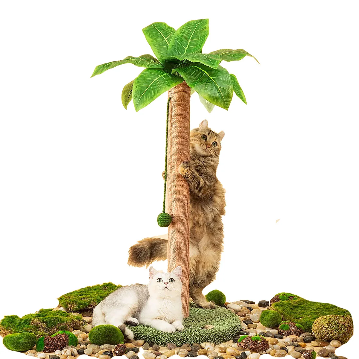 

Когтеточка для кошек, Когтеточка 35 дюймов, высокий Когтеточка с сизальным шнуром для домашних кошек, Когтеточка для кошек