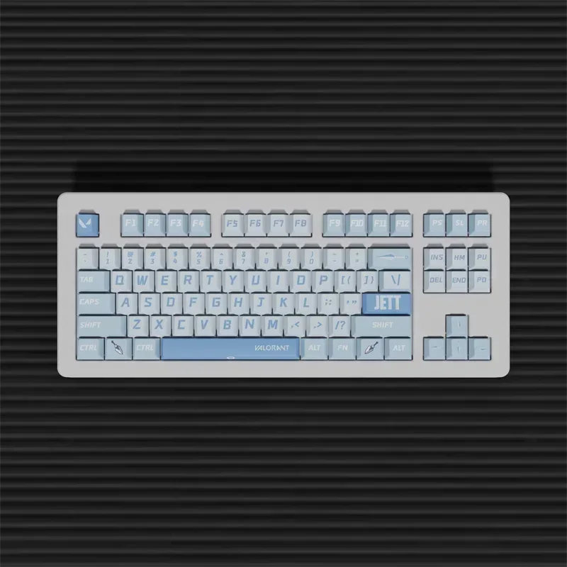 Valorant-custom Anime Keycap Grupo 108 Chaves Pbt Dye Subbed Perfil Cereja Teclado Mecânico Gaming Acessórios - Imagem 5