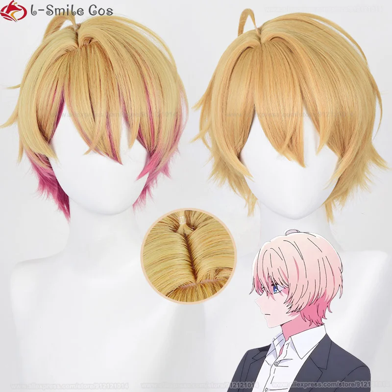 Peluca De Cosplay De Fibra De Alta Temperatura Color Oro Rubio, Estilo Glinda De Wicked, Ajustable Y Transpirable Para Halloween Y Convenciones De Anime