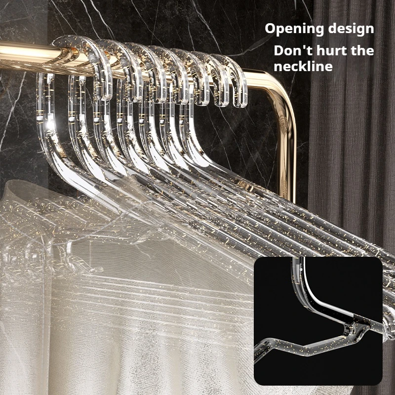 Transparent Coat Racks Anti-shoulder Corner Collar Protection Non-marking Non-slip Household Hanging Clothes