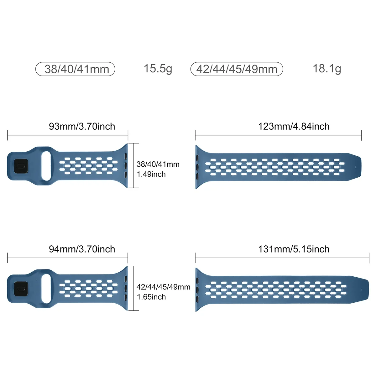 Premium Silicone Watch Strap Bracelet - Universal Fit