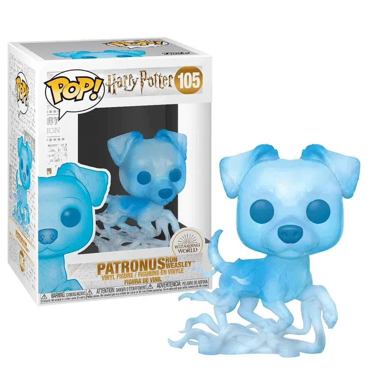 thumbnail image 5 of FUNKO Pop Wizarding World Patronus 104# RON WEASLEY 105# HERMIONE GRANGE 106# Figuras de acción de PVC Colección de vinilo Juguetes modelo, 5 of 5