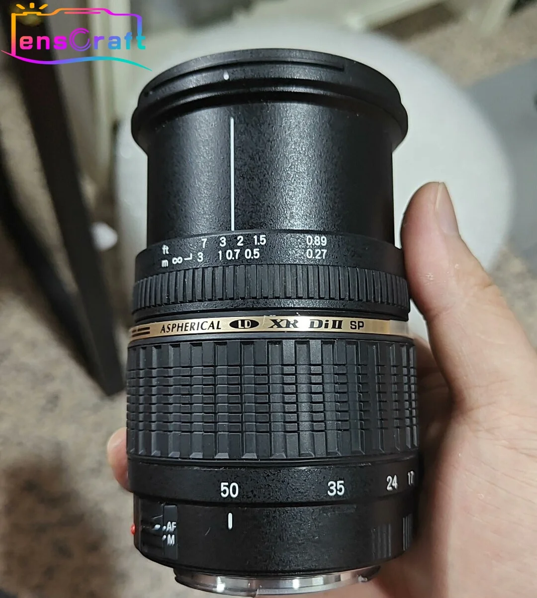 98% 새것 SP 오토 포커스 17-50mm F/2.8 XR Di-II LD SP 비구면 (IF) 줌 렌즈 탐론용