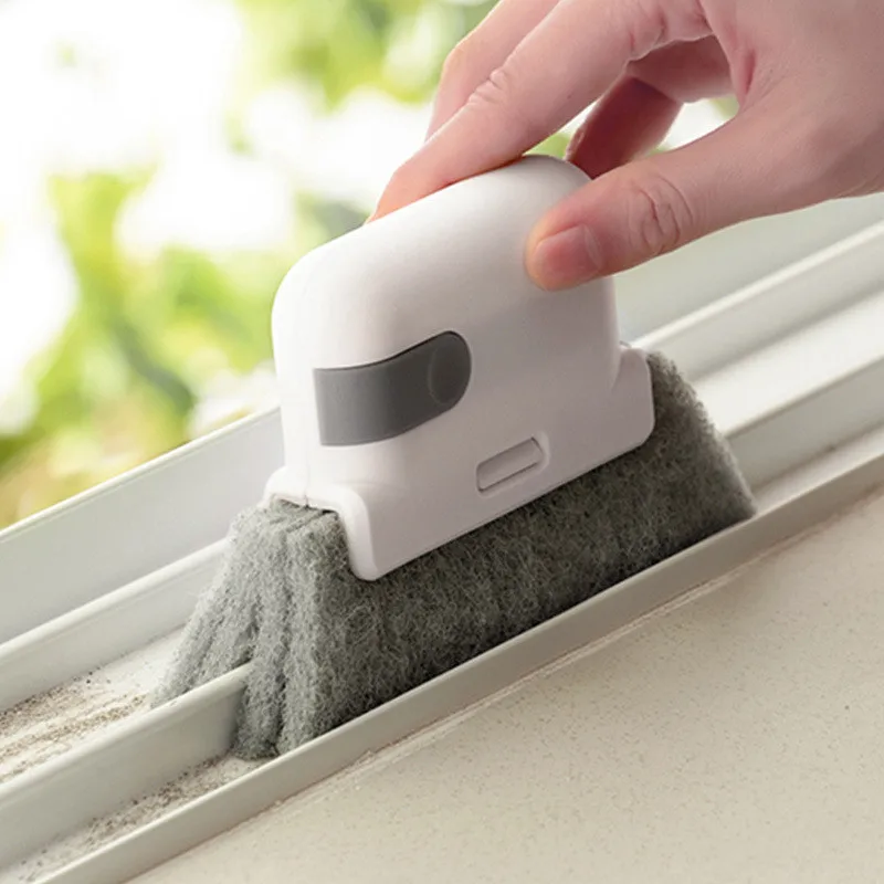 Creative Window Groove Cleaning Cloth Window Cleaning Brush Sponge