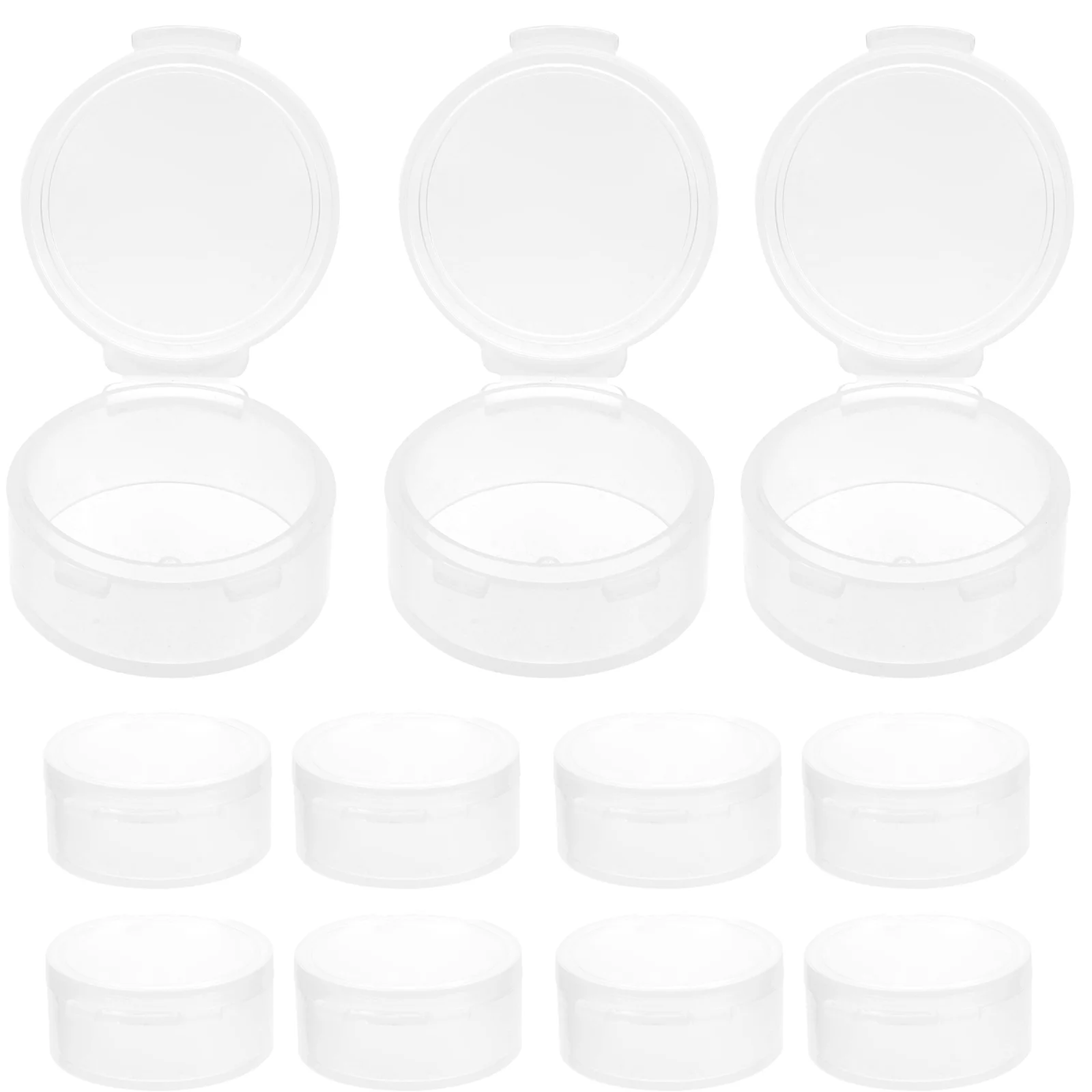 

10 Pcs Accessories Travel Comestible Clear Containers with Lids Transparent Cover