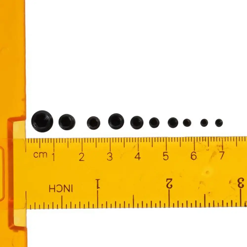 Description Picture 6 of item200Pcs Black Set Screws Alloy Steel Cup Point Hex Allen Head Socket Screws M3 M4 M5 M6 M8 Socket Set Screws Door Handles
