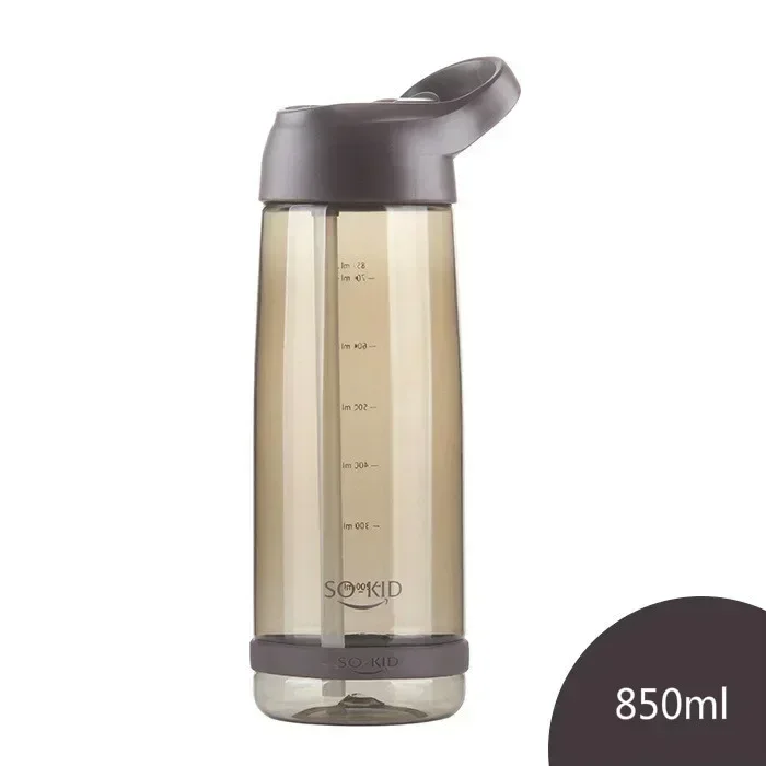 Eco-Friendly Leak-Proof Water Bottle with Straw for Kids - BPA-Free Plastic for School, Hiking, and Camping