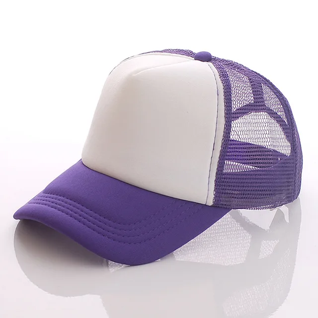 Blank Trucker Hats Bulk Sublimation Flat Billed Mesh Trucker Cap