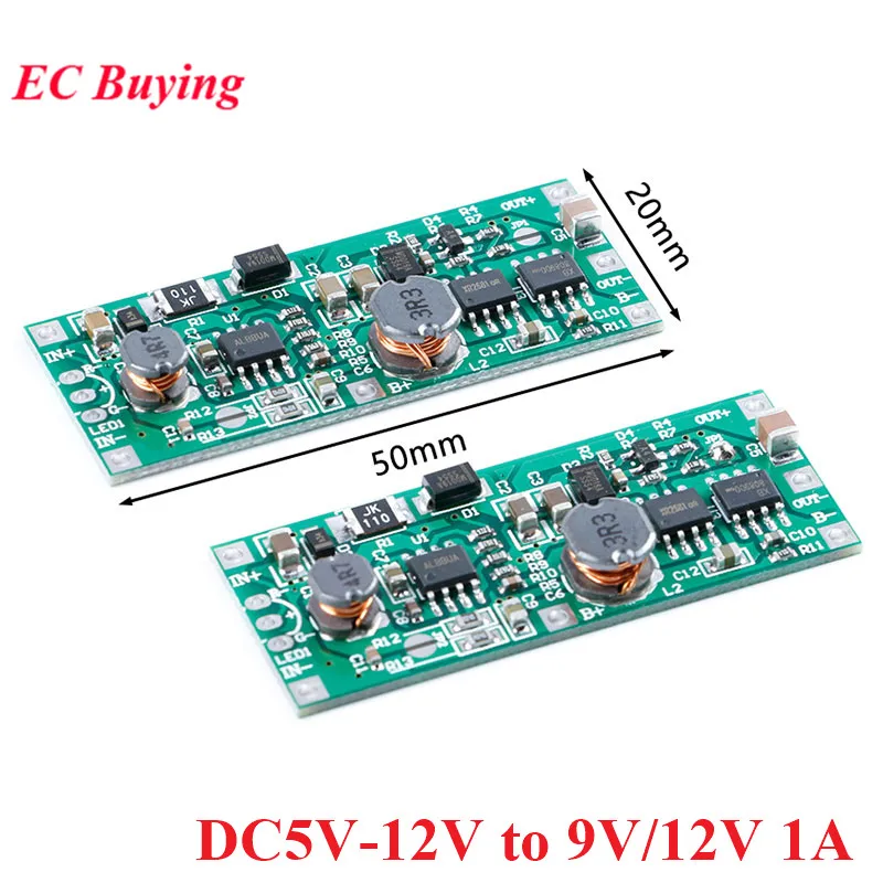 Плата бесперебойной зарядки ИБП DC5V-12V до 9V/12V 1A Модуль преобразователя напряжения UPS Управление питанием для литиевой батареи 18650