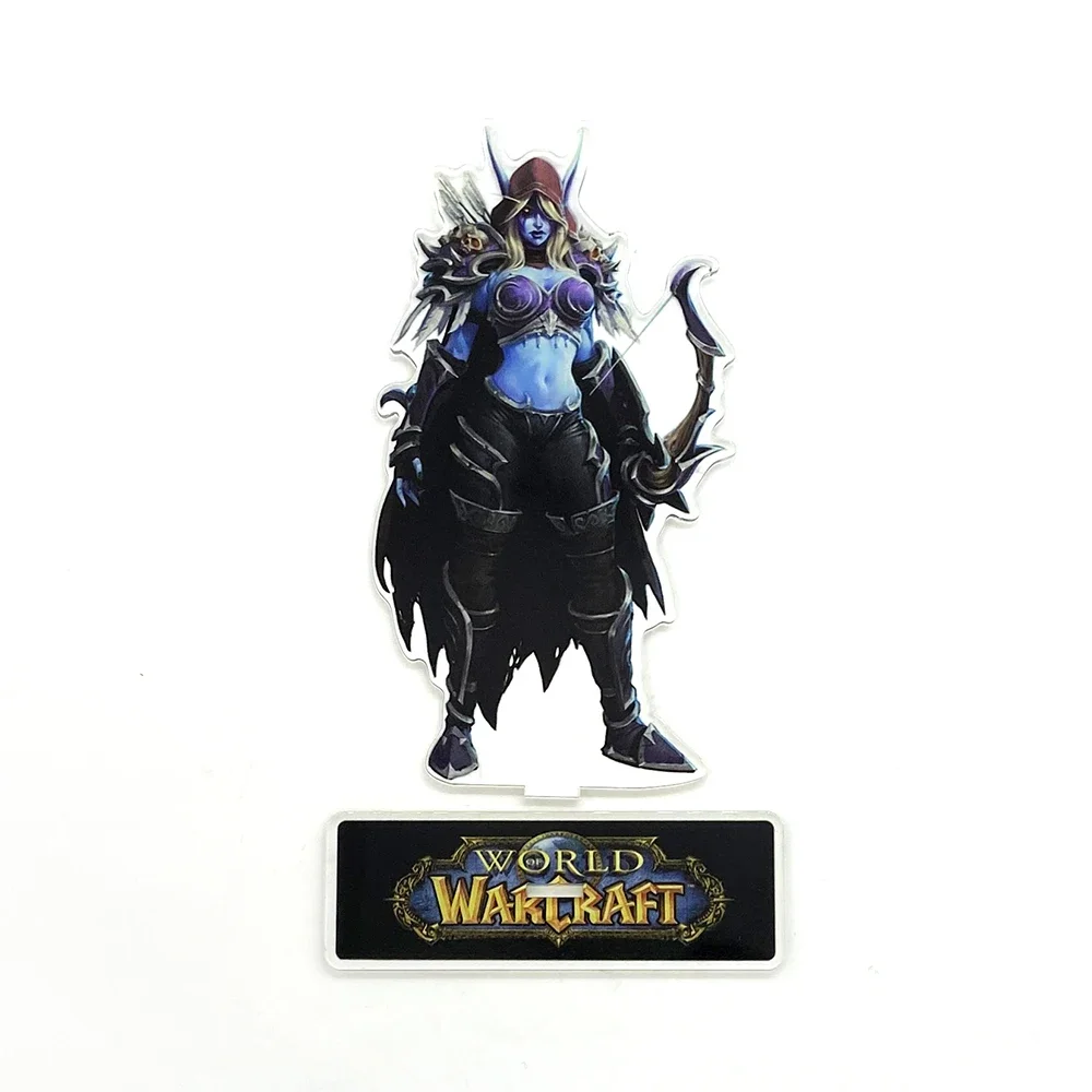 Wow Hos Sylvanas Windunner Anime Toy Acrilico Standee Figurine Decorazione Scrivania Cake Topper