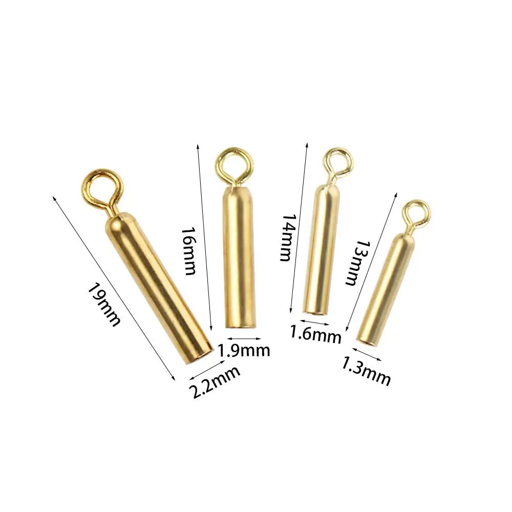 10 pcs Copper Coppper Fishing Float Holders 360 Degree Roating Freely Rotating 360 Degree Freely Float Holders Copper Color