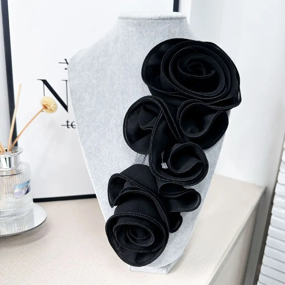 New 3D Floral Decoration Sewing Applique DIY Folded Chest Flower Handmade Flower Patch Dress Accessories Wedding Decoration