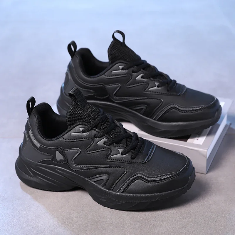 Brand Sport Shoes Woman PU Leather Waterproof Casual Shoes Sneakers Outdoor Sports Shoe Women Students Size41 womens sneakers