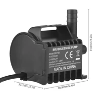 ปั๊มน้ำในน้ำ400L/ชม. ปั๊มน้ำพุขนาดเล็กพร้อมลิฟต์ยก Max9.8ft สาย USB 6.5ft และฐานถ้วยดูดแบบพกพา 6