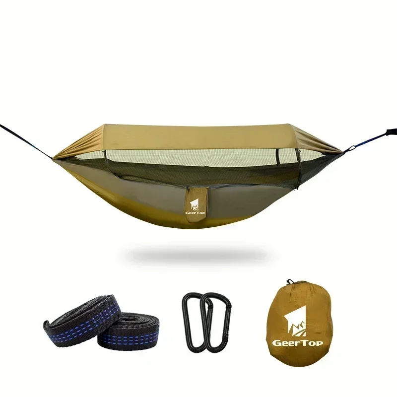 Outdoor Swing Tent Outdoor Nylon Hammock Furniture Survival Camping Equipment Durable Waterproof Anti Mosquito Hanging Hammock