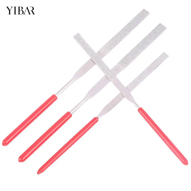 2Pcs 140mm File Set Stone Grinding Flat Diamond Needle File DIY Wood Rasp Needle Jewelry Polishing Car Repair Tools