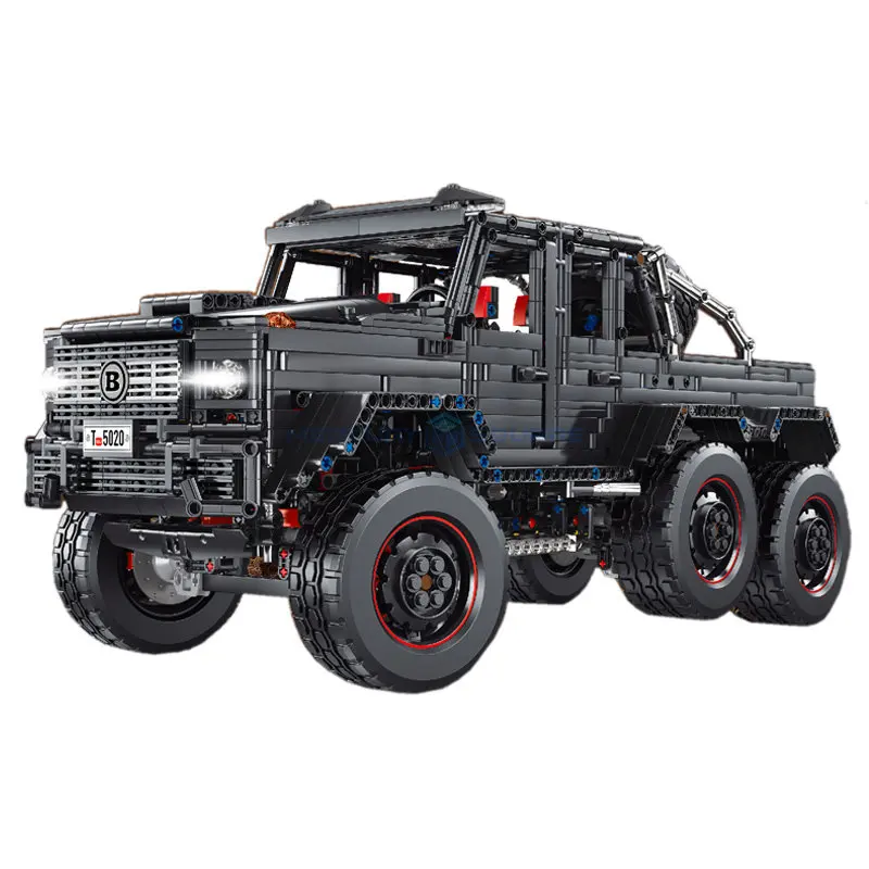 

Off Road Car G63 MOC T5020A High Tech Black Vehicle Model Building Blocks Bricks Furious Toy Christmas Gifts for Children Boys