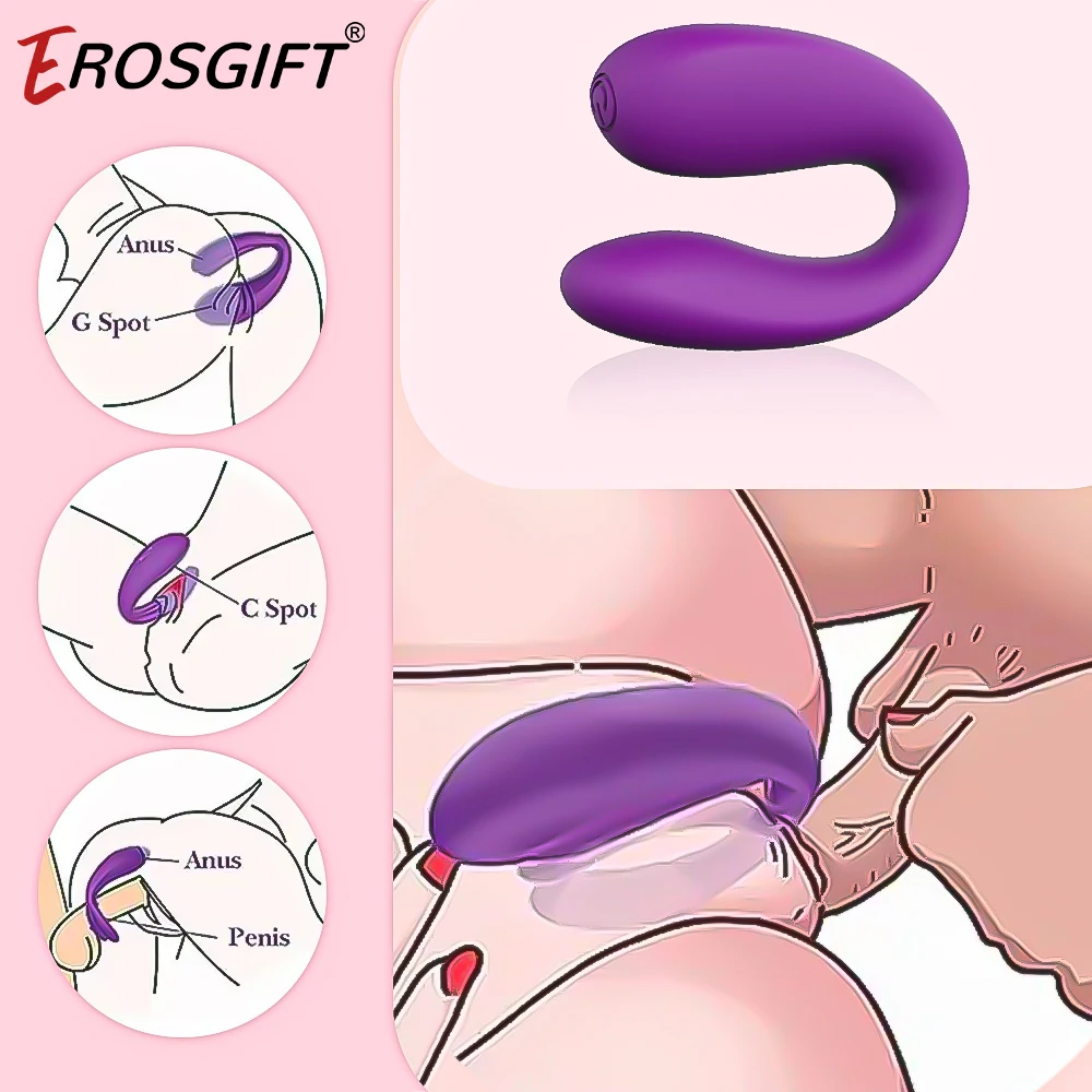 U-Shape Clitoral Stimulator Wearable Female Sex Toy Vaginal Vibrator G-spot Massager Small Powerful Bullet Vibrator Portable