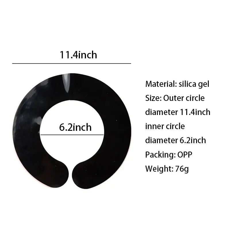 Haircut Cape Silicone Hair Cutting Cape Seals Professional Hair Dyeing Soft Rubber Neck Protector Cutting Collar For Stylist Barbers