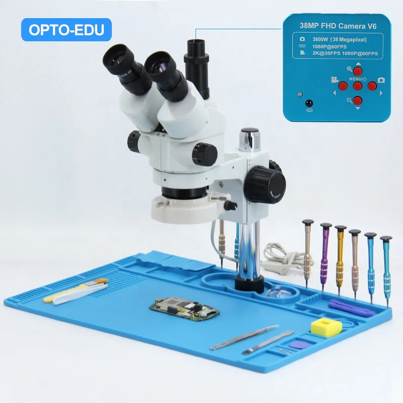 

OPTO-EDU A23.1503 ремонт смартфона зум стерео микроскоп ЖК