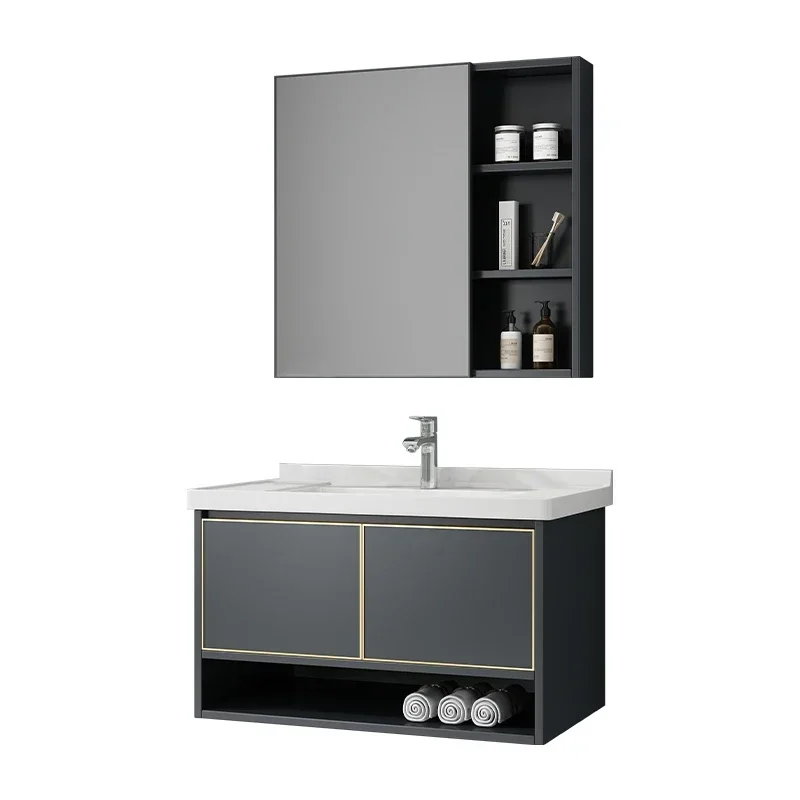 Bathroom Cabinet Combination Set Bathroom Ceramic Integrated Basin Wash Basin Washbasin