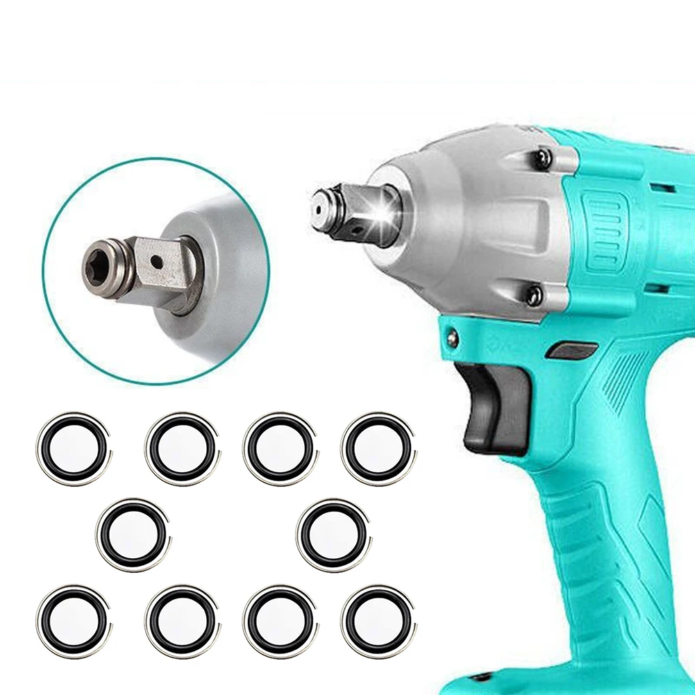 10 Stück 1/2 Zoll Halteklammer mit O-Ringen für Schlagschrauber Snap Anti Detachment für 1/2 Zoll Fahrerschlüssel – Detail 9