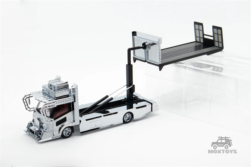 Micro Turbo 1:64 Dekotora Wing Custom / Flatbed Tow Truck
