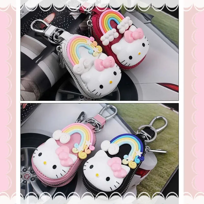 

Искусственная Обложка для автомобильного ключа, искусственный мультяшный брелок для мужчин и женщин, держатель для ключей, органайзер, брелок для ключей, автомобильные аксессуары