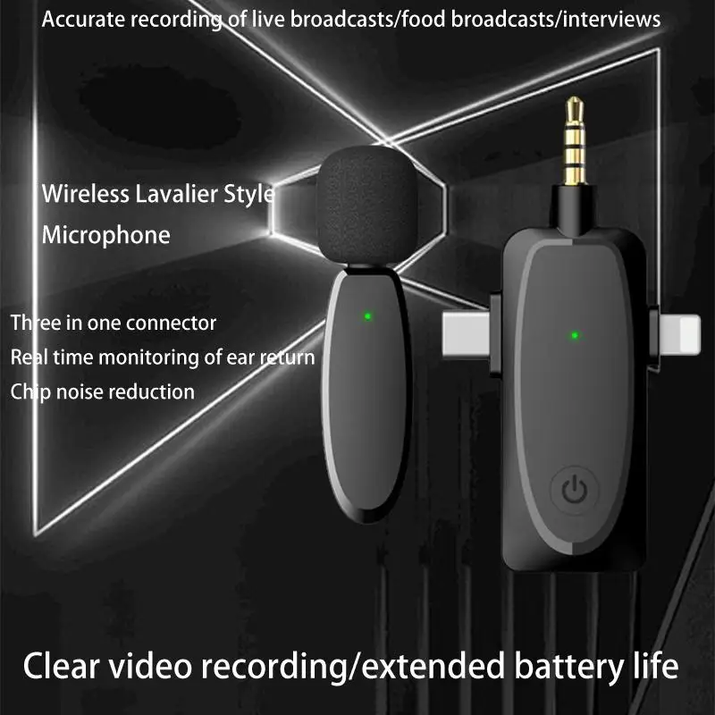 

Revolutionary Wireless Radio Microphone for Unparalleled Mobile Phone Live Experience with Black Technology