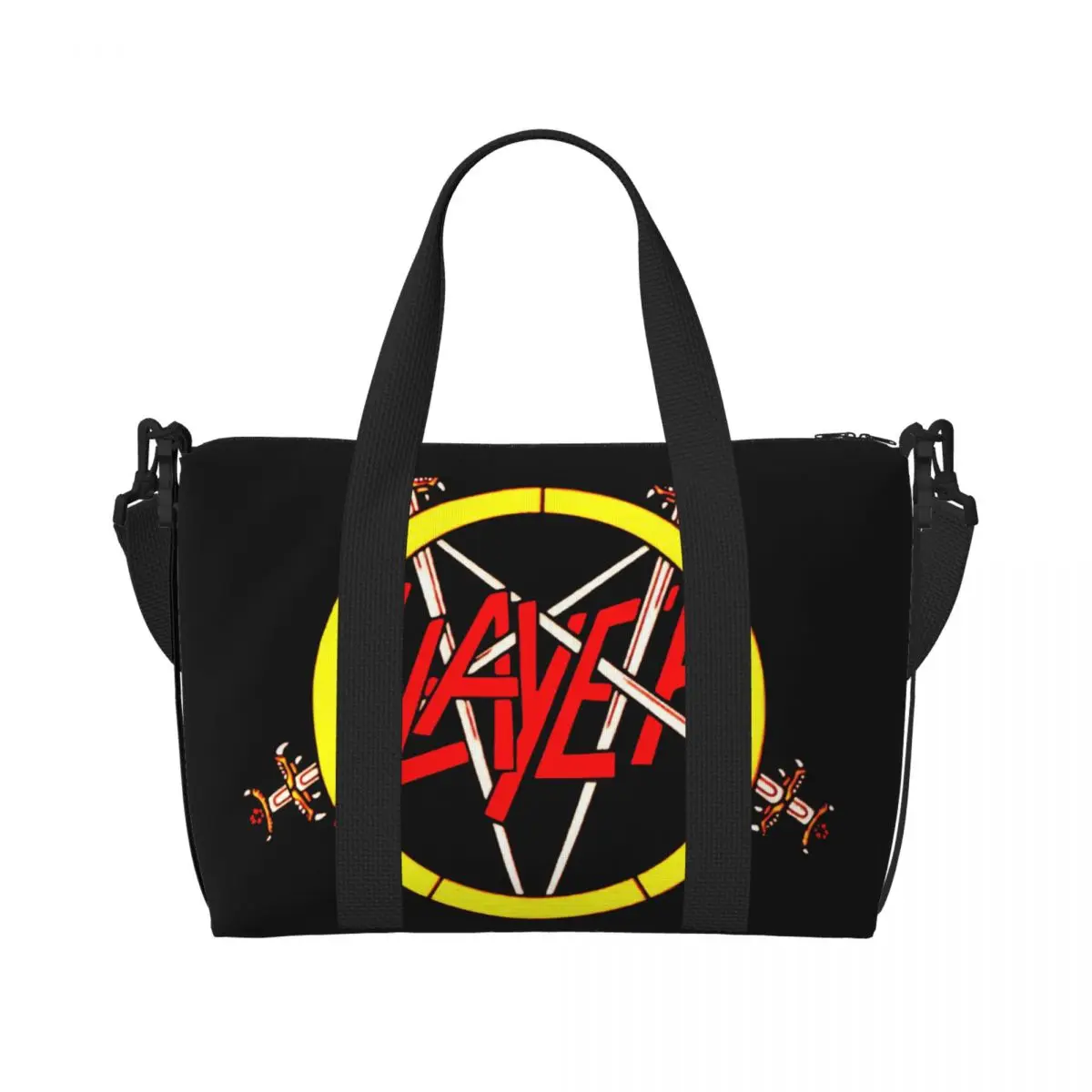 S-slayers Tote Bag Women Large Capacity Heavy Metal Rock Gym Beach Shoulder Travel Bag
