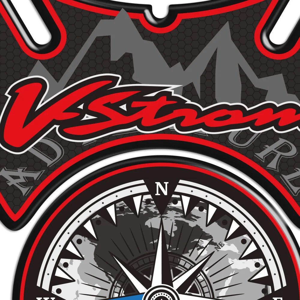 

Motorcycle For Suzuki V-STROM V DL 650 250 Tank Pad Protector Protection ADVENTURE VSTROM DL650 DL250 Sticker