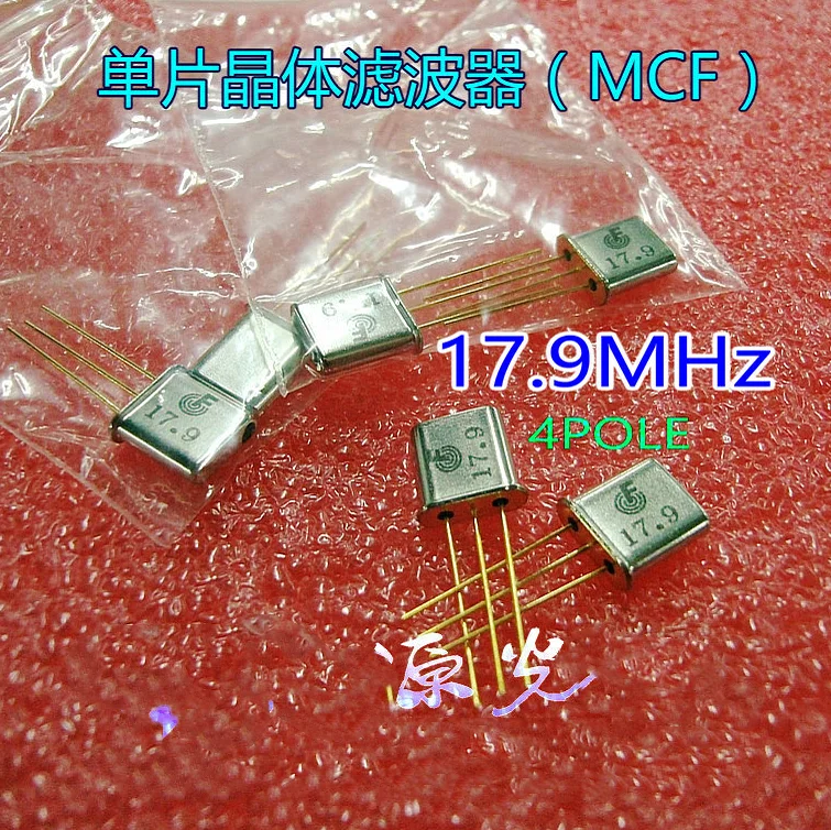 

5pcs 100% New Original MCF17.900M 17.900MHz ±7.5kHz 4 pole UM-1 communicator monolithic crystal filter