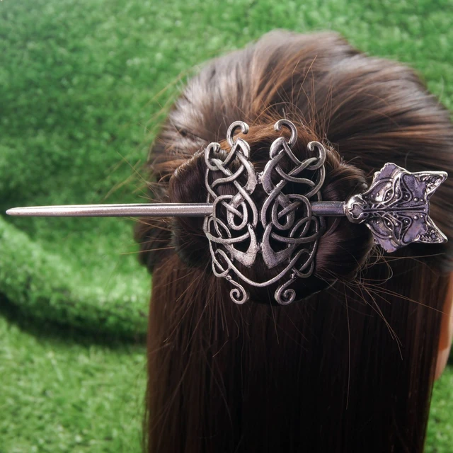 1pcs Hair Pins Viking Hair Accessories Norse Nordic Celtic Hair Clip -  AliExpress