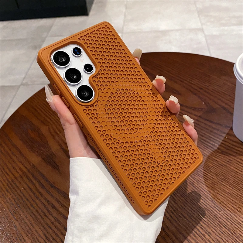 Luxury Heat Dissipation Breathable Magnetic Wireless Charging Phone Case