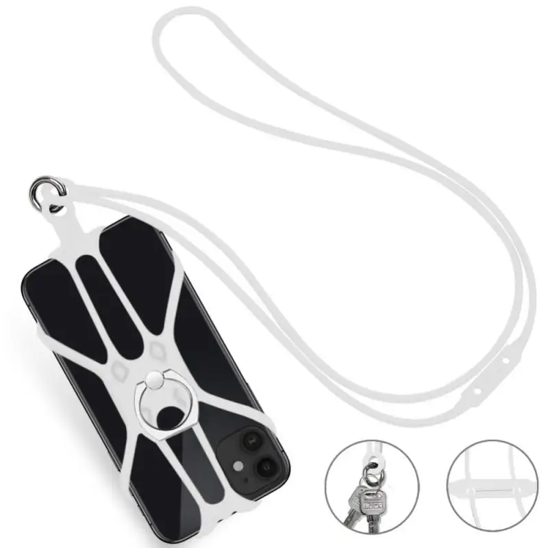 Cordón Universal de silicona para teléfono móvil, cuerda colgante para el  cuello, Correa antipérdida para iphone, Huawei y Xiaomi, 1 unidad -  AliExpress