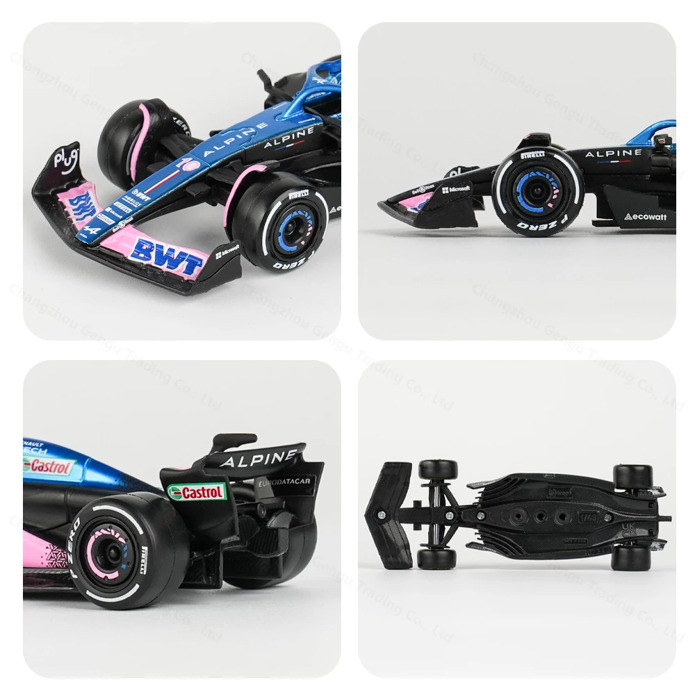 Bburago 1:43 BWT Alpine 2023 A523 #10 #31 F1 Racing Formula Car Static Simulation Diecast Alloy Model Car 5