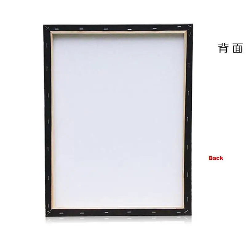 20*20cm 순면 스트레치 캔버스, 블랙 프라이밍 표면 8 * 8