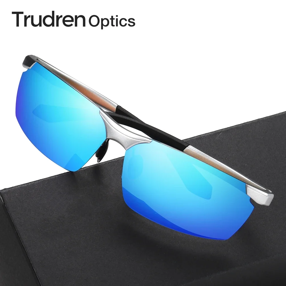 

Trudren Aluminum Sports Running Sunglasses for Man Photochromic Polarized Cycling Glasses Mens Lightweight Racing Sunglass 5071