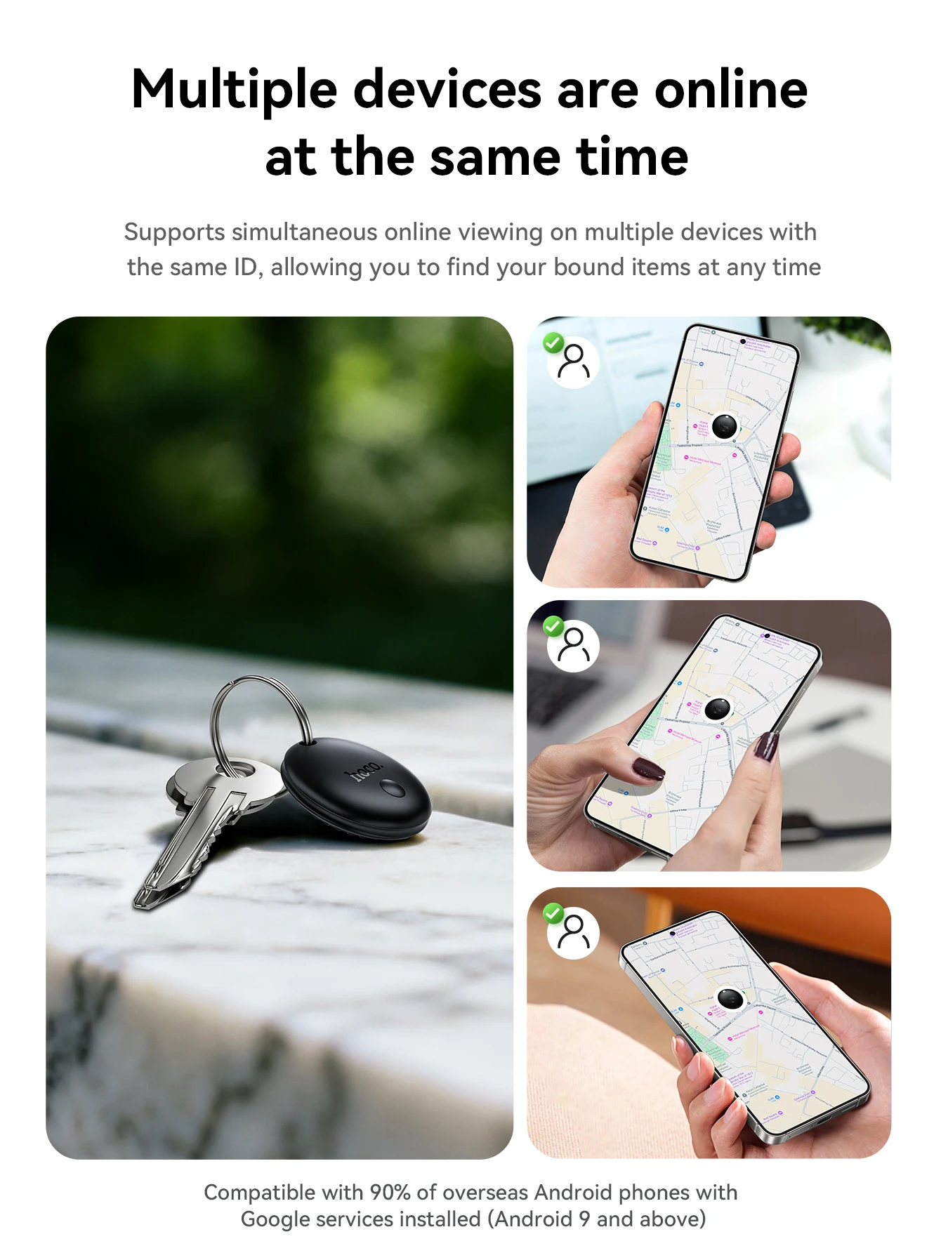 HOCO E93A Smart Tracker for Android (Google Find)