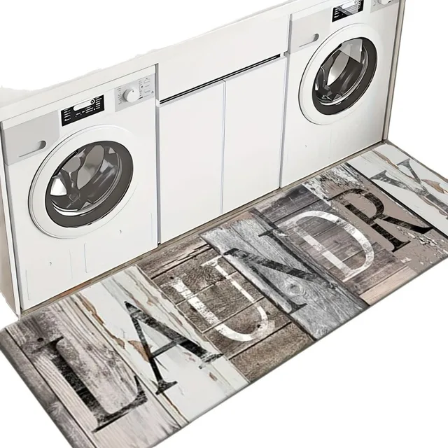 Vintage American Laundry Room Rug 5