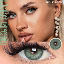 Vibrant Red Cosplay Fashion Contact Lenses (1 - Year Wear) - Set of 2 (Light green14.2)