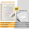 50 Sheets Transparent Waterproof Posted It Sticky Note Pads Notepad Clear Self-Adhesive Posits School Stationery Office Supplies 2