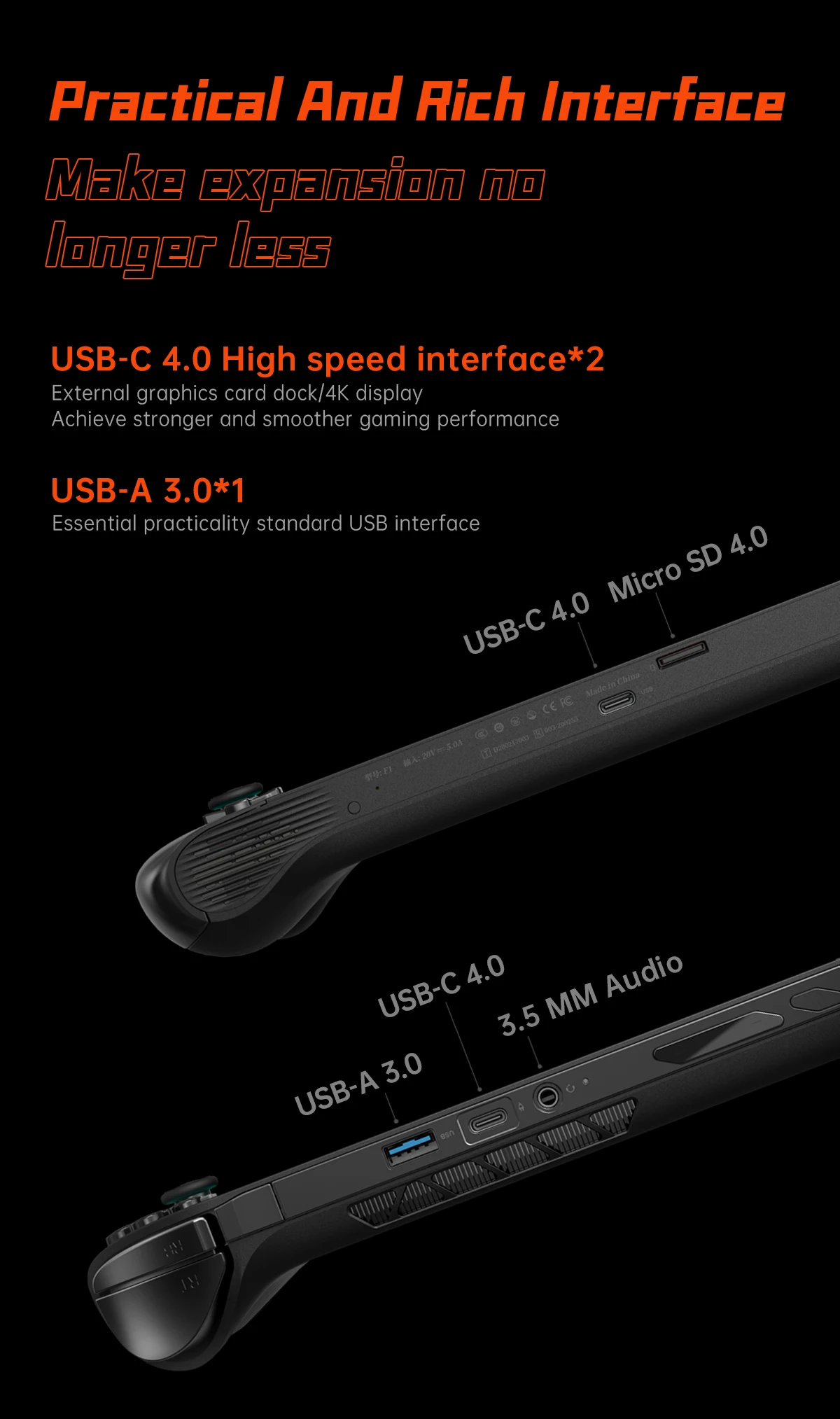 OnexPlayer Onexfly AMD Ryzen 7 7840U 3-in-1 Laptop PC Game Console - 7