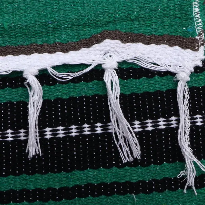 멕시코 팔사 다채로운 요가 담요 매트, 짠 130x180cm Serape, 소파 침실 자동차 피크닉 여름 해변 블루