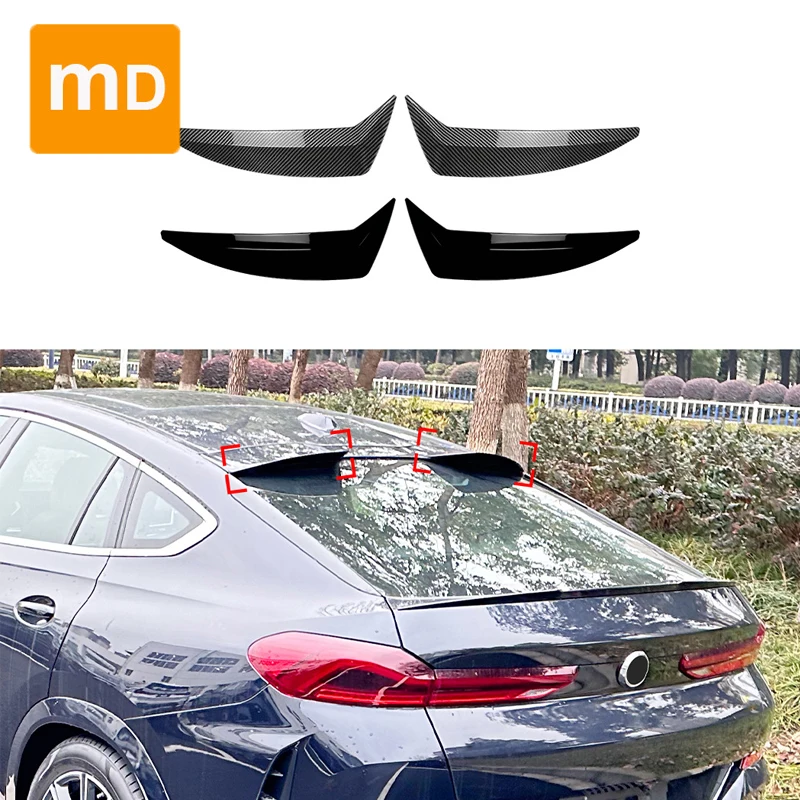 

Glossy Black Spoiler Wing For BMW X6 G06 2019 Spoiler Top Wings Black Lip Body Kit Car Accessories Upgrad