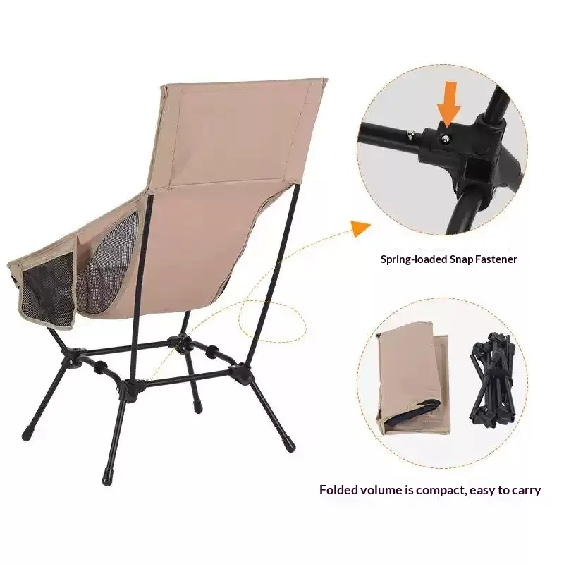Outdoor Camping Tables, Chairs, Folding Backrests, Lounge Chairs, Beach Chairs, Leisure Space Chairs, High Back Moon Chairs 4