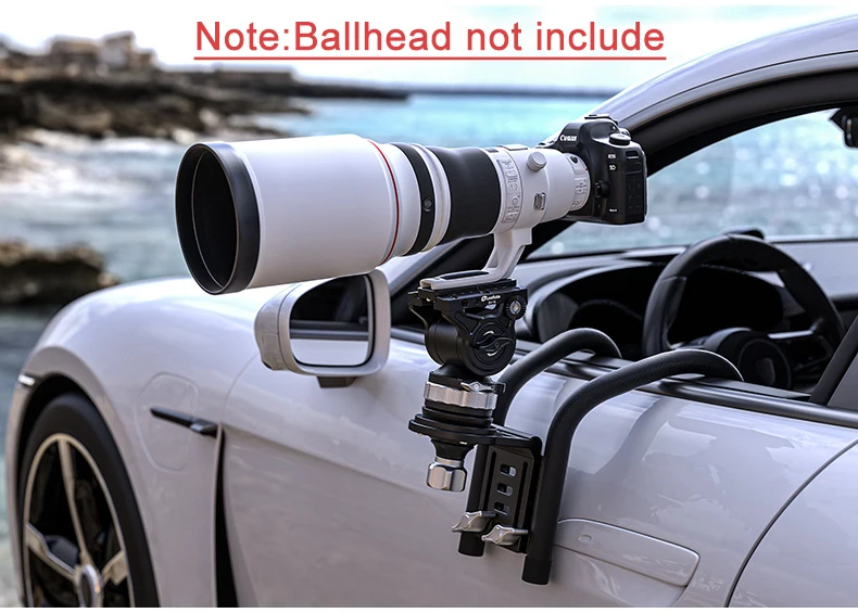 Car Window Mount Adjustable Vehicle Window Clamp Mount for DSLR