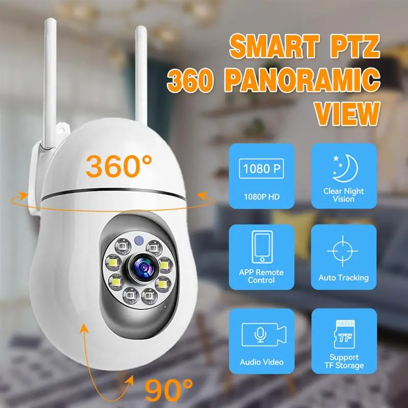 

IP-камера купольная Беспроводная с поддержкой Wi-Fi, 1080P