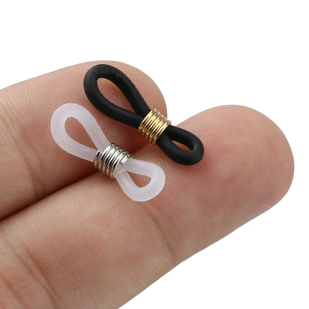 Eyewear Chain Holder Strap with Rubber Loop Connectors - 20pcs Set